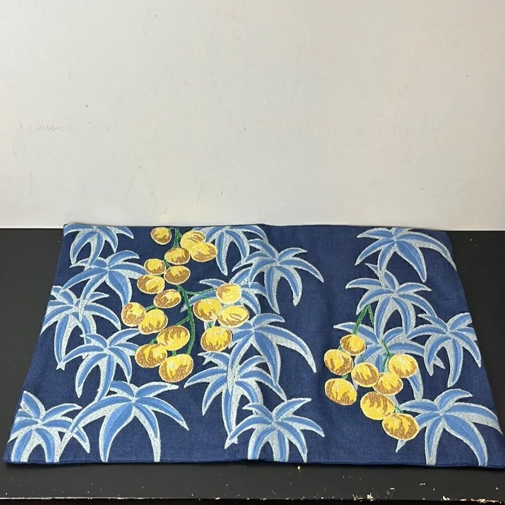 Williams Sonoma Rainforest embroidery